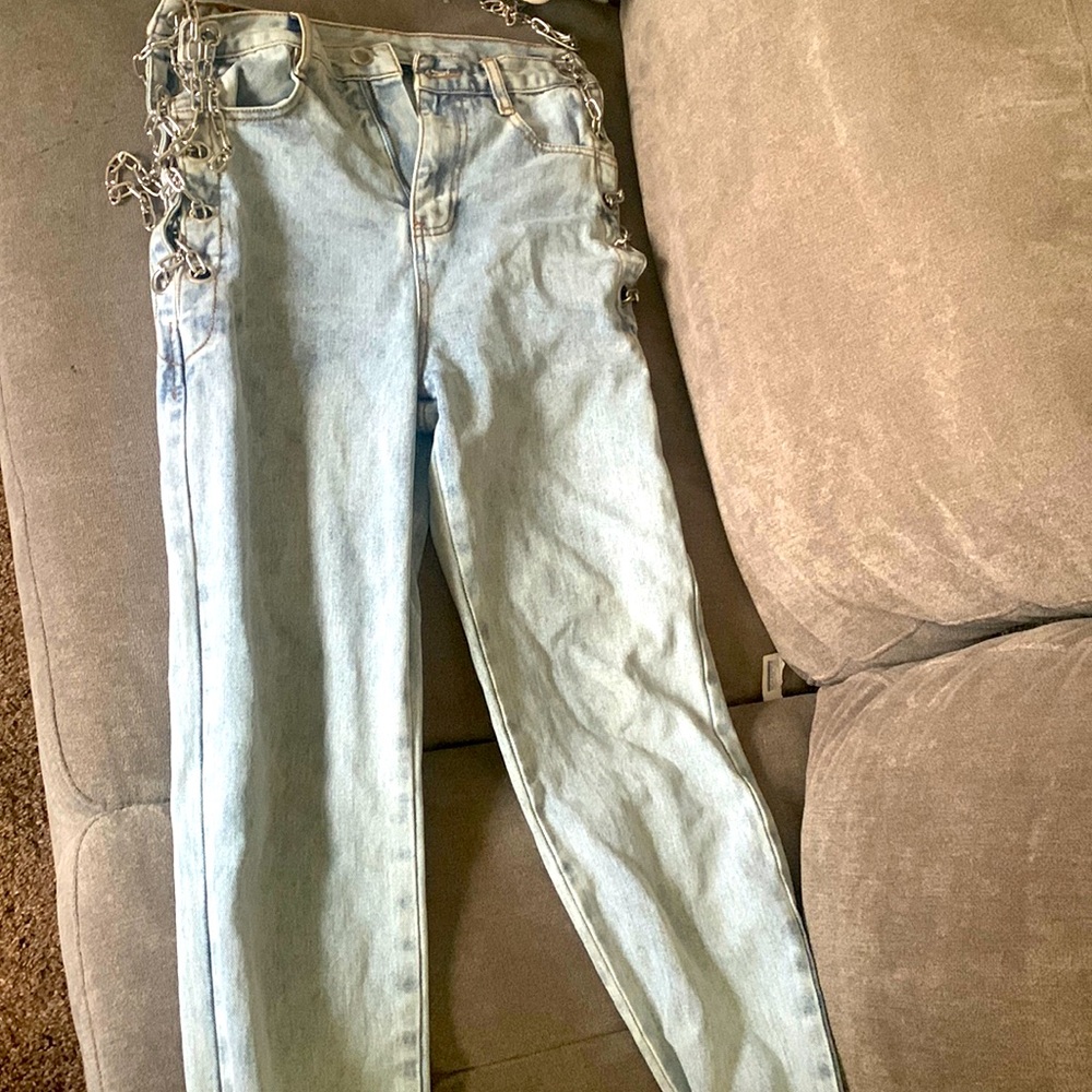 Baggy chain jeans
